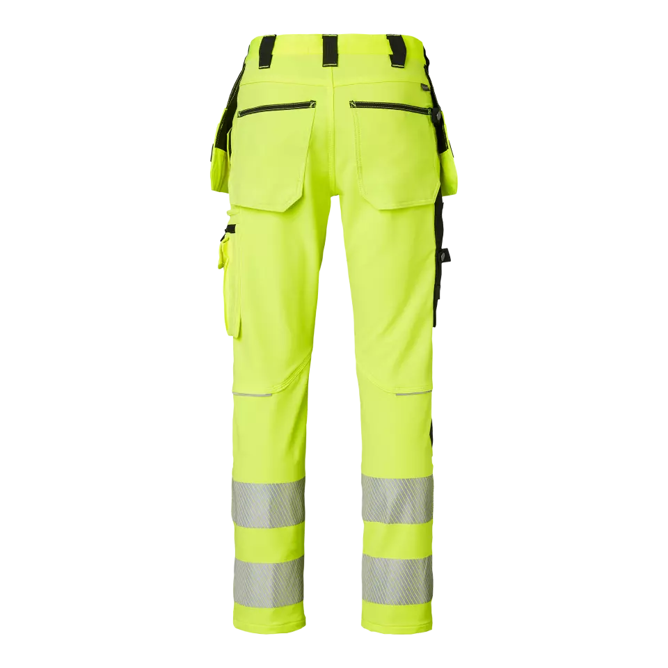 Top Swede 1000883982, Craftsmen Trousers High-Visibility, High Vis Yellow/Black, image 2, gallery thumbnail