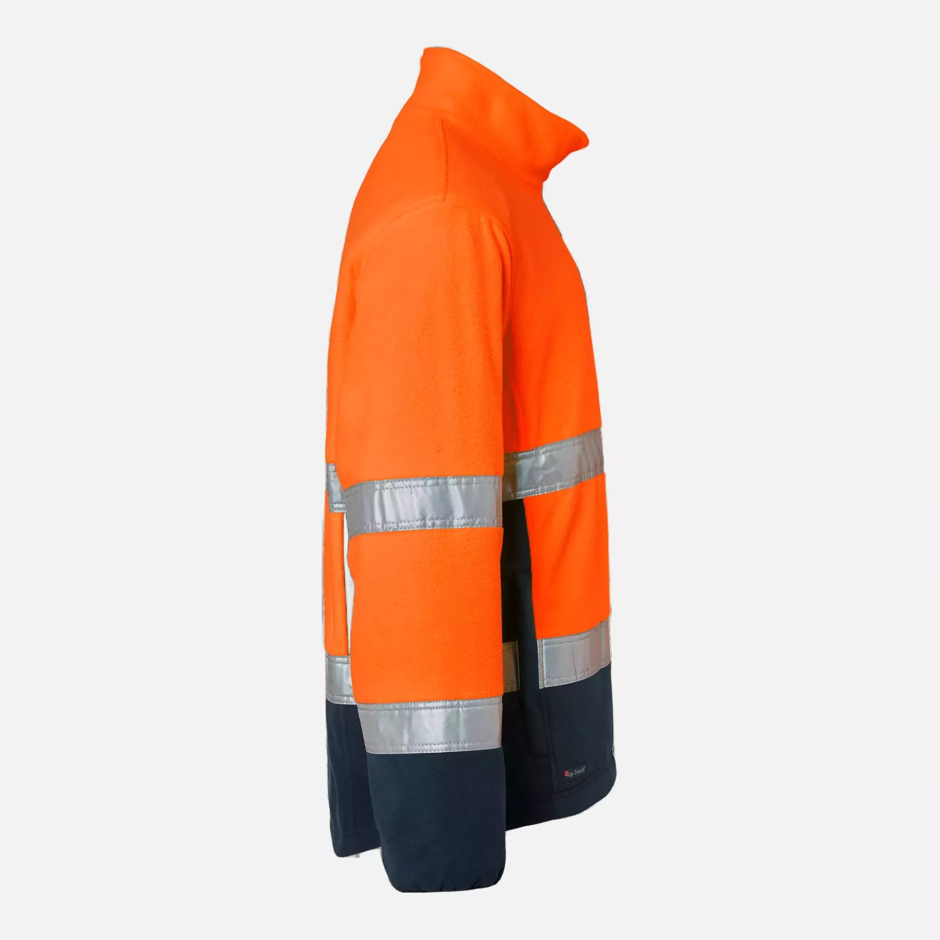 Top Swede 1000859991, High-Visibility Fleece Jacket, Orange/Navy, image 3