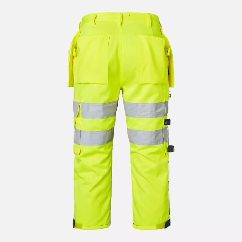 Top Swede 1000826983, Craftsmen 3/4 Trousers High-Visibility, High Vis Yellow/Navy, image 2, gallery thumbnail