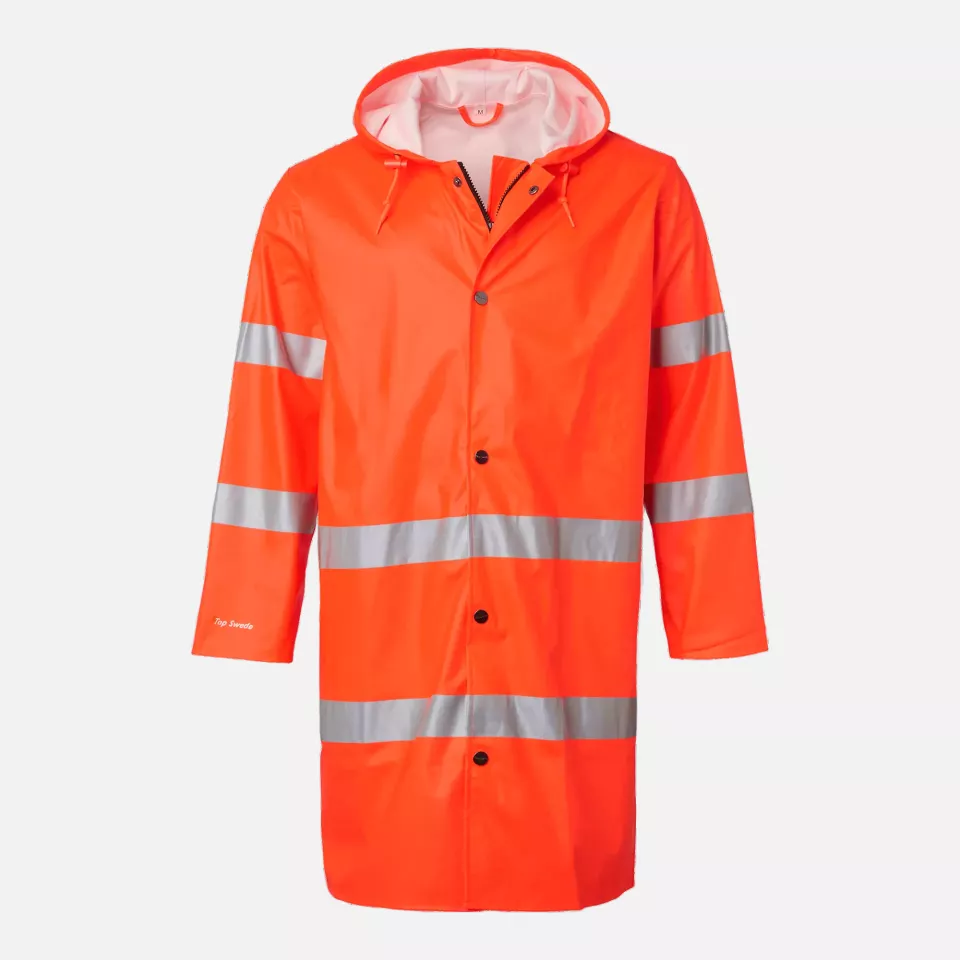 Top Swede 1000993811, Rain Coat High-Visibility, Orange, image 1, gallery thumbnail