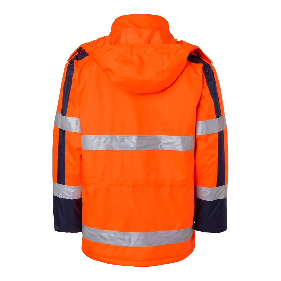 Top Swede 1000978991, Parka, High Vis Orange/Navy, image 2, gallery thumbnail