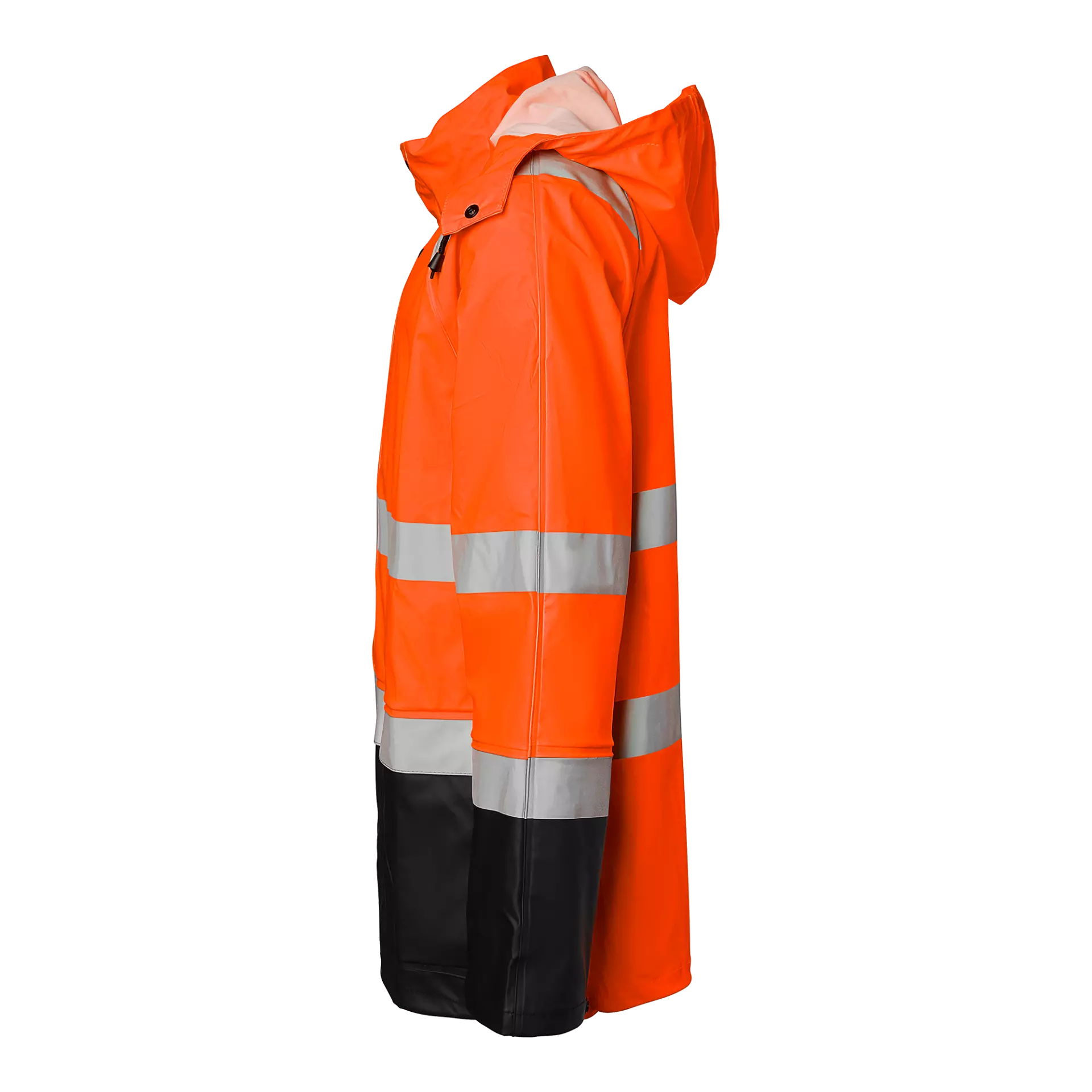 Top Swede 1000732990, High-Visibility Rain Jacket, Orange/Black, image 4