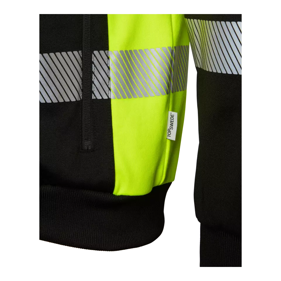 Top Swede 1001889914, Kapuzen-Sweatjacke, Schwarz/Warngelb, image 5, gallery thumbnail