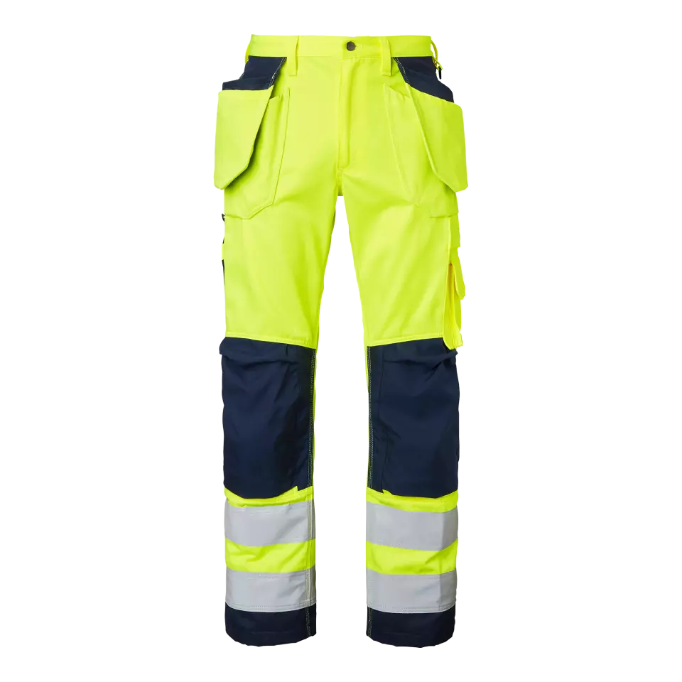 Top Swede 1000852983, Work Pants High-Visibility, High Vis Yellow/Navy