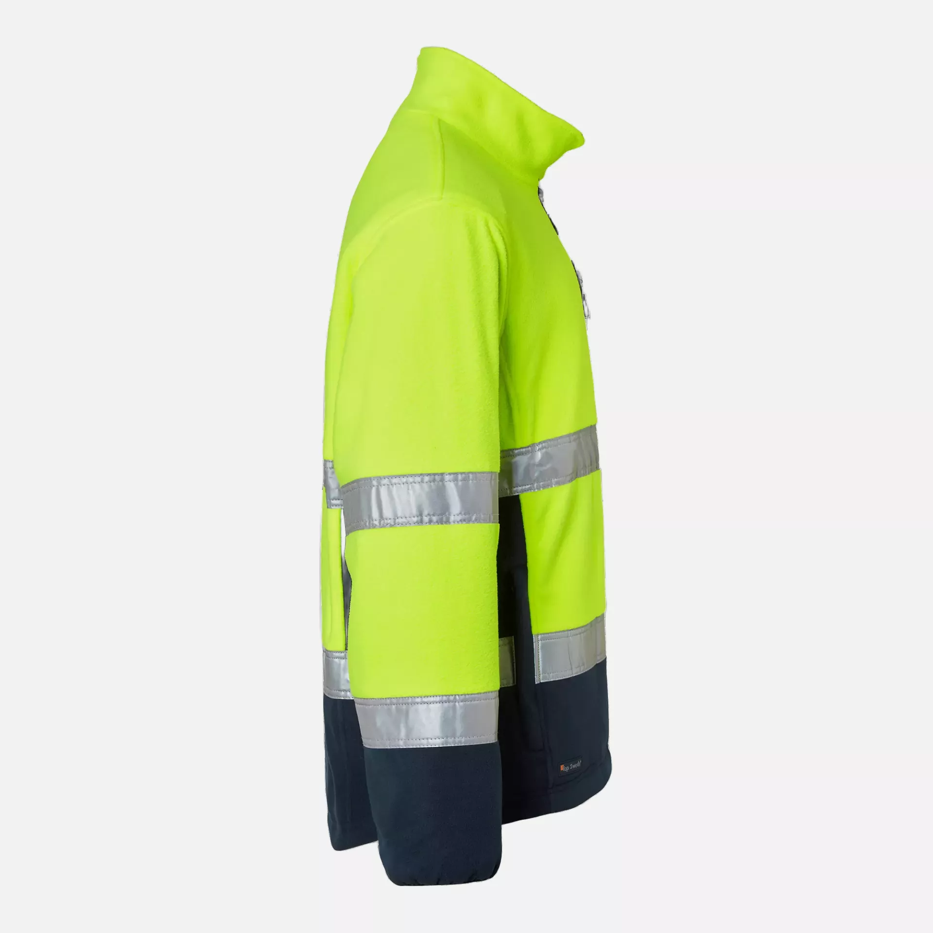 Top Swede 1000859983, Warnschutz-Fleecejacke, Gelb/Marine, image 3