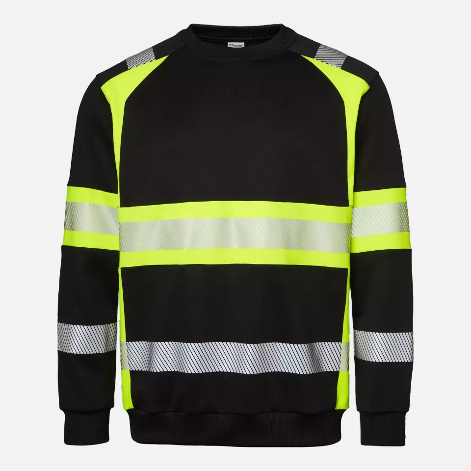 Top Swede 1001888914, Warnschutz-Sweatshirt, Schwarz/Gelb, image 1, gallery thumbnail