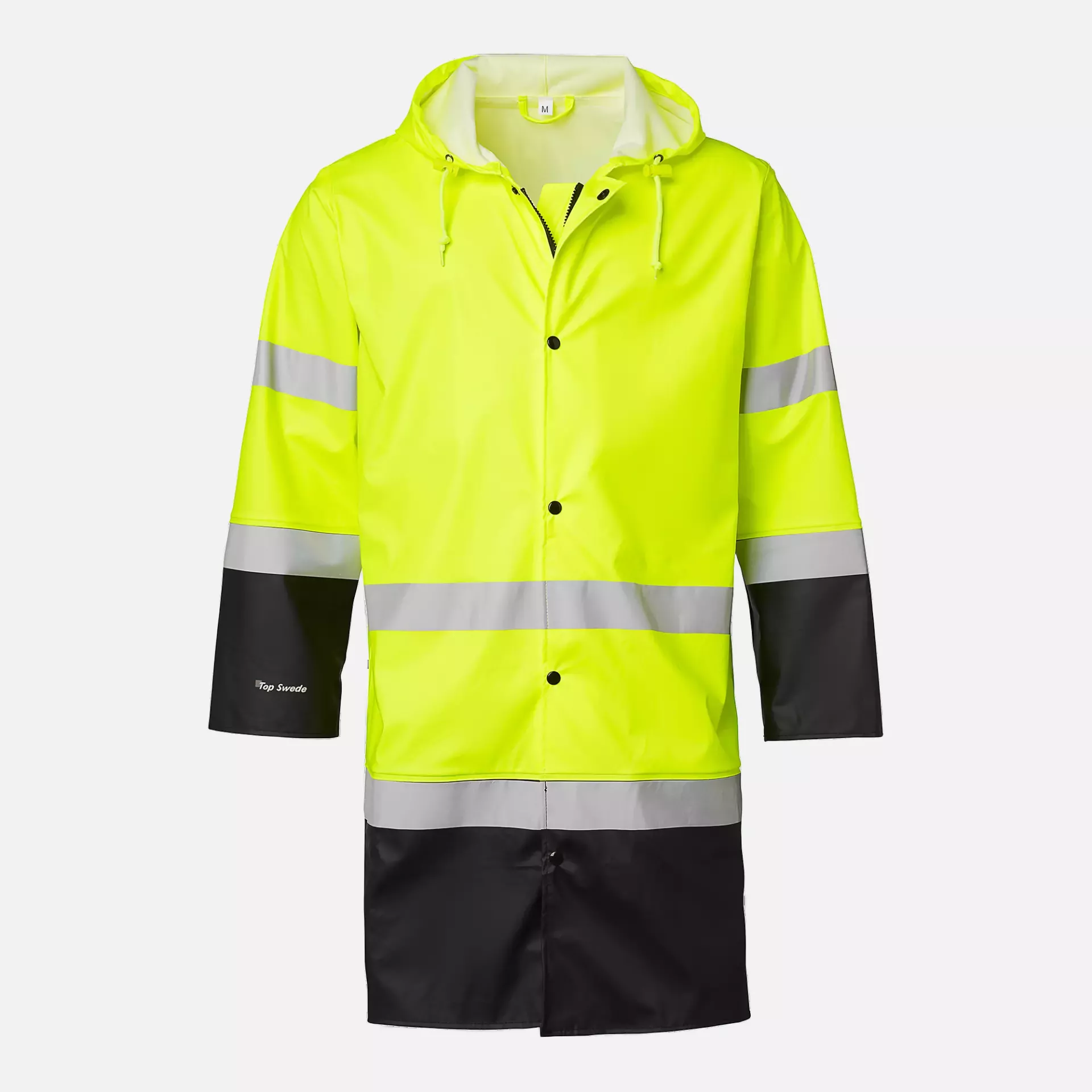 Top Swede 1000733982, High-Visibility Rain Coat, Yellow/Black, image 1