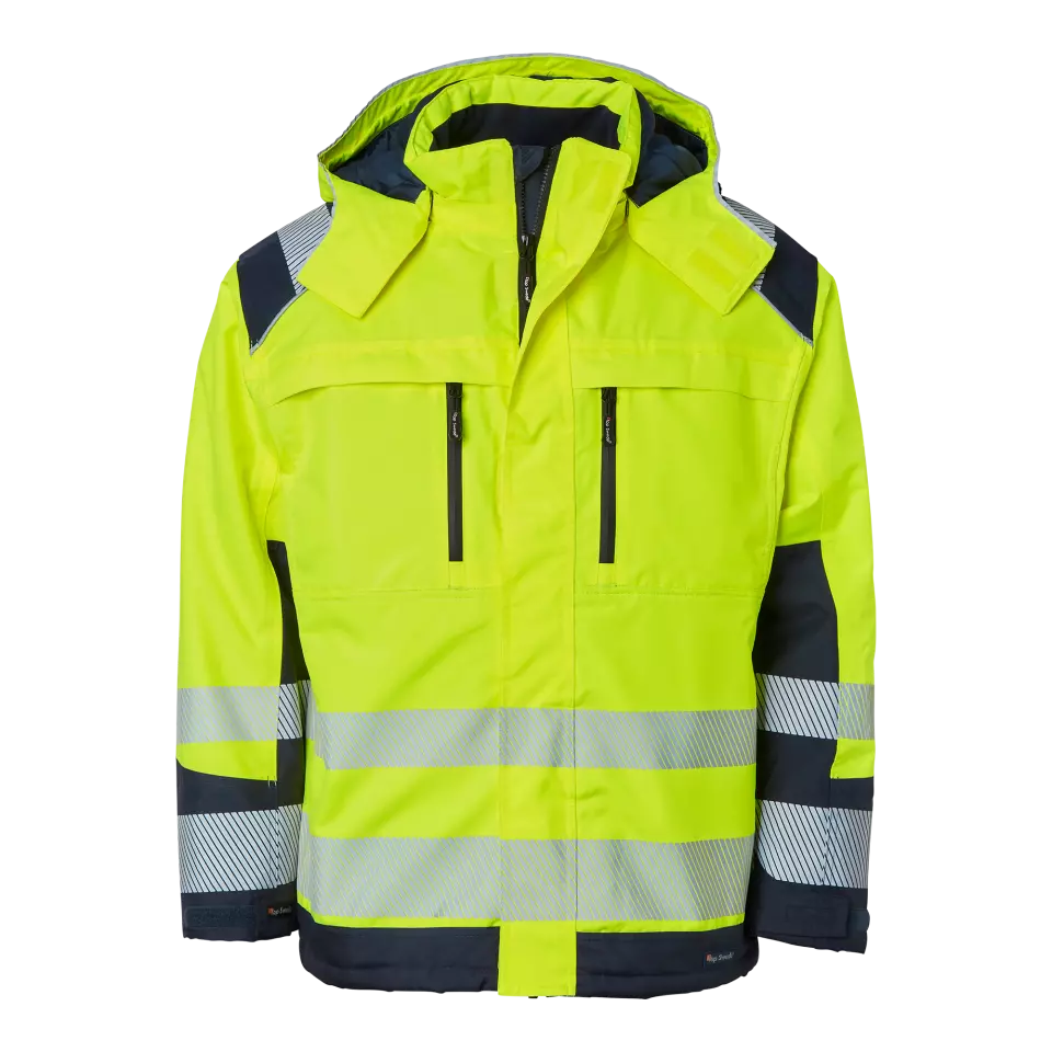 Top Swede 1000684983, High-Visibility Jacket, Yellow/Navy, image 1, gallery thumbnail