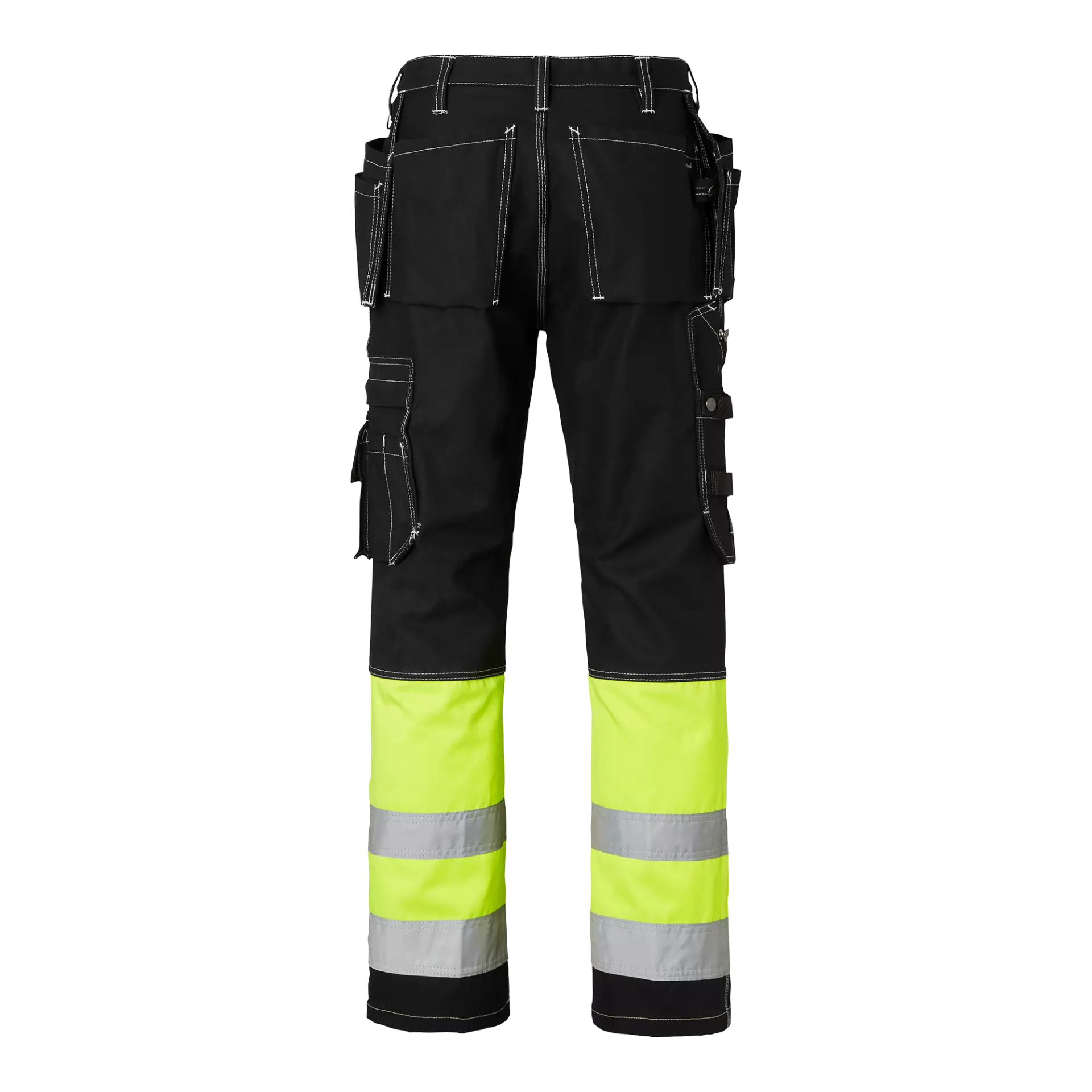 Top Swede 1000857914, Craftsmen Trousers High-Visibility, Black/High Vis Yellow, image 2