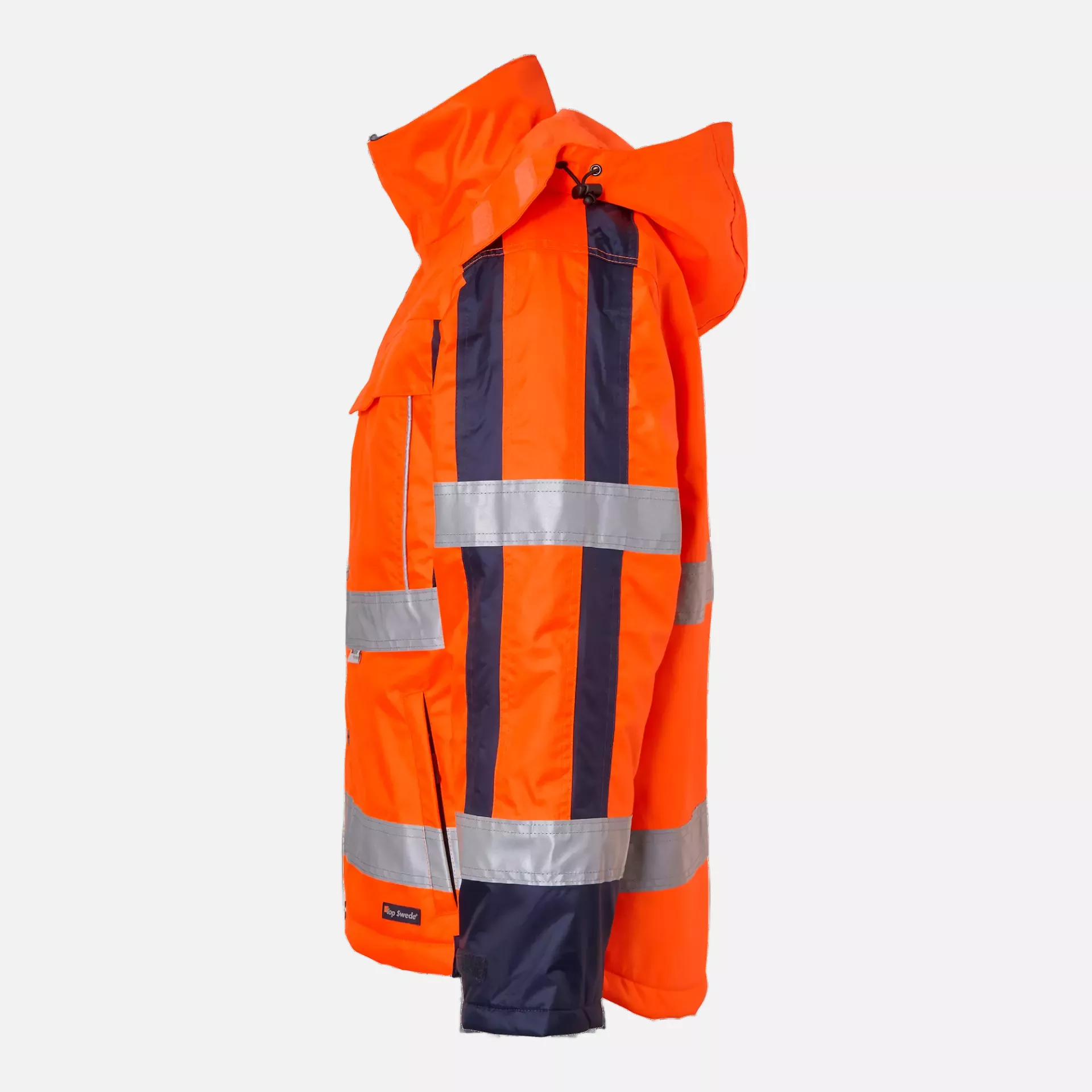 Top Swede 1001329811, Warnschutz-Arbeitsjacke, Leuchtorange/Marine, image 4