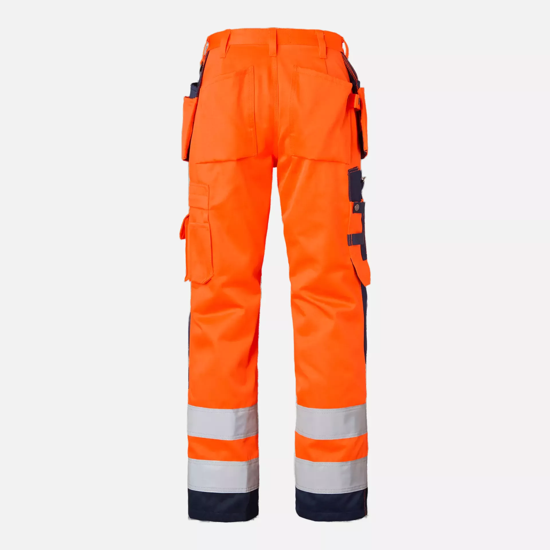 Top Swede 1000852991, Craftsmen Work Pants High-Visibility, High Vis Orange/Navy, image 2