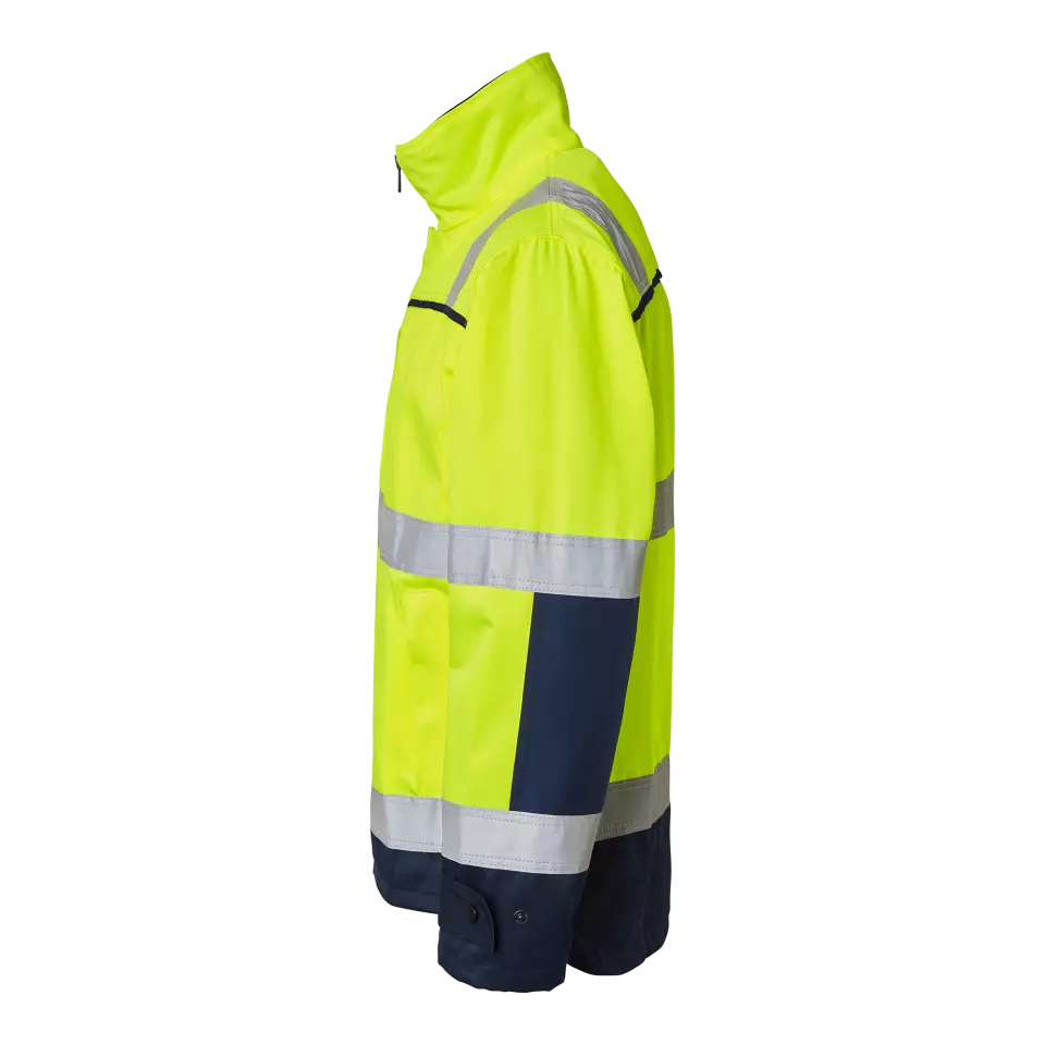 Top Swede 1000911983, High-Visibility Jacket, Yellow/Navy, image 4, gallery thumbnail