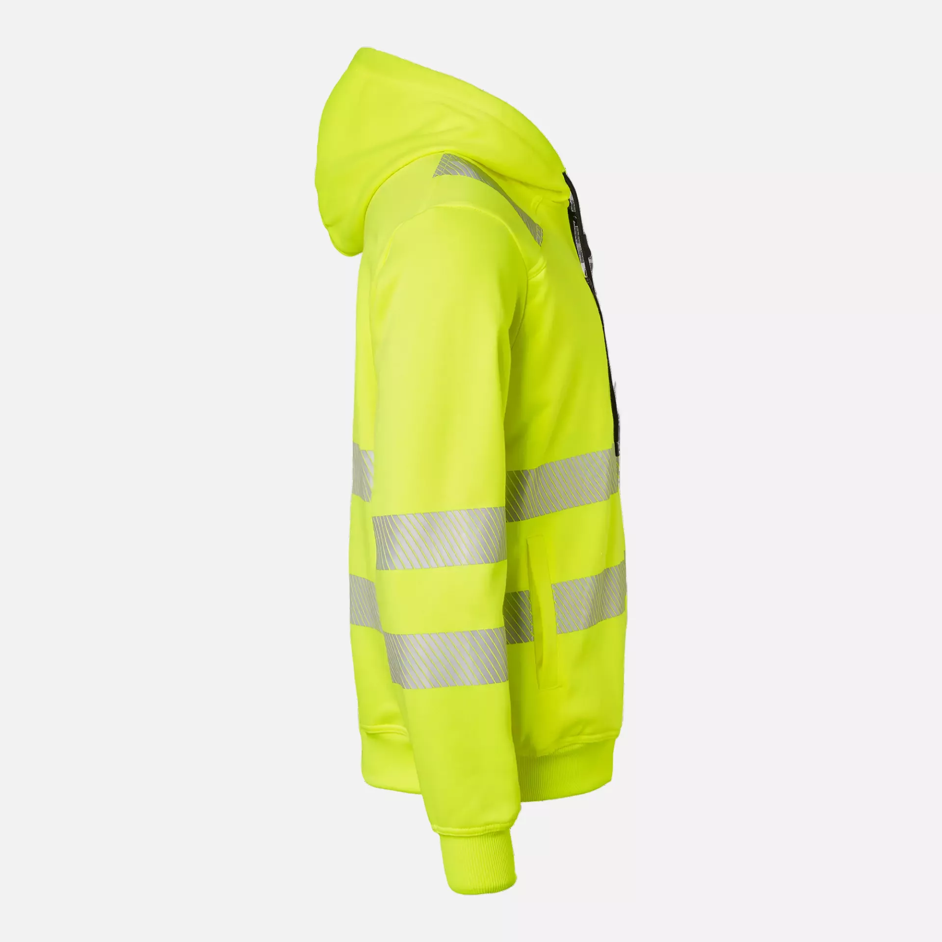 Top Swede 1000863712, High-Visibility Sweat Jacket, Yellow, image 3