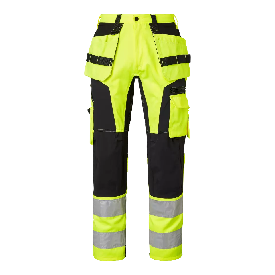 Top Swede 1000838982, Craftsmen Work Pants High-Visibility, High Vis Yellow/Black, image 1, gallery thumbnail