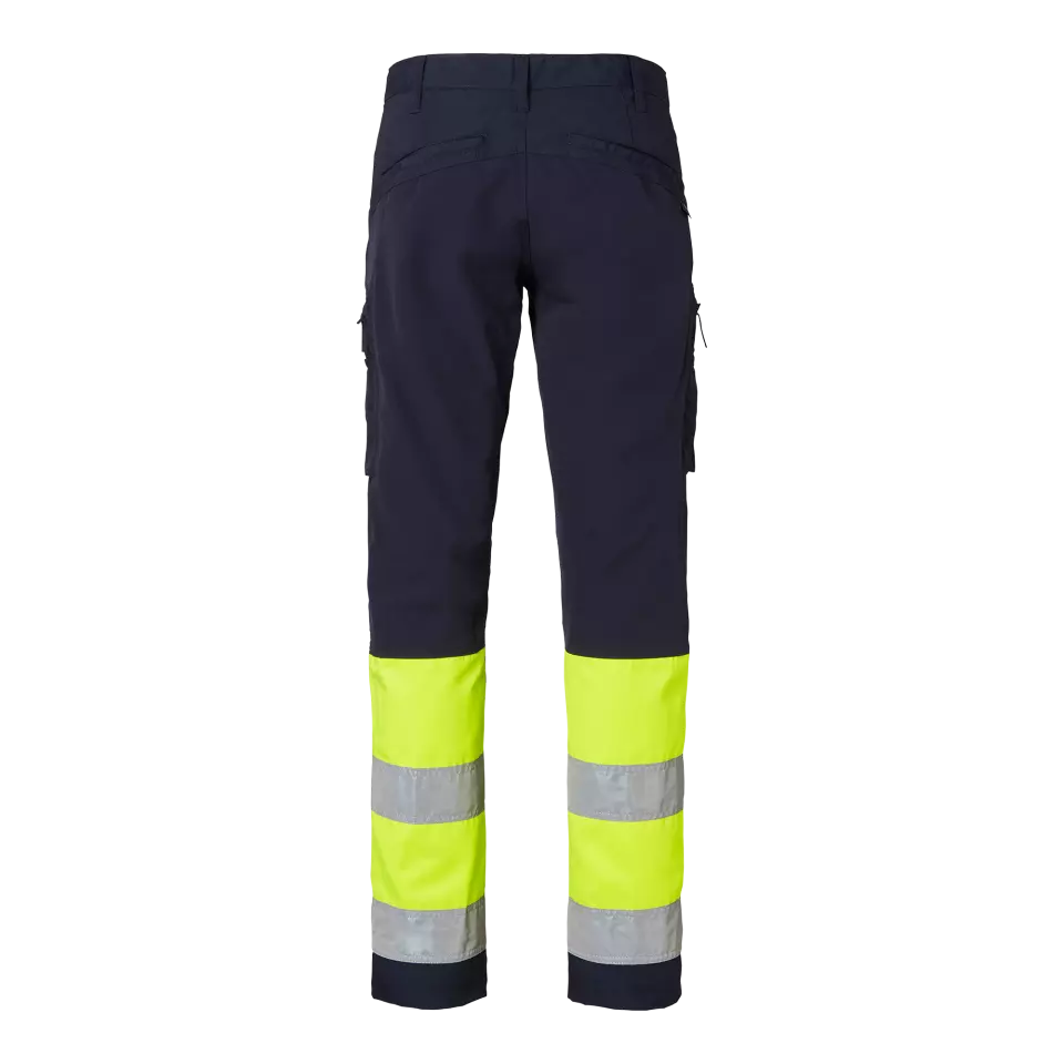 Top Swede 1000828960, Service Trousers High-Visibility, Navy/High Vis Yellow, image 2, gallery thumbnail