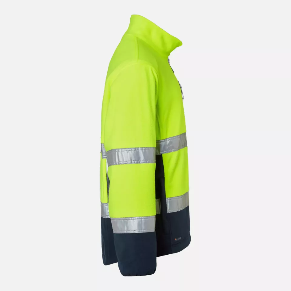 Top Swede 1000859983, Warnschutz-Fleecejacke, Gelb/Marine, image 3, gallery thumbnail