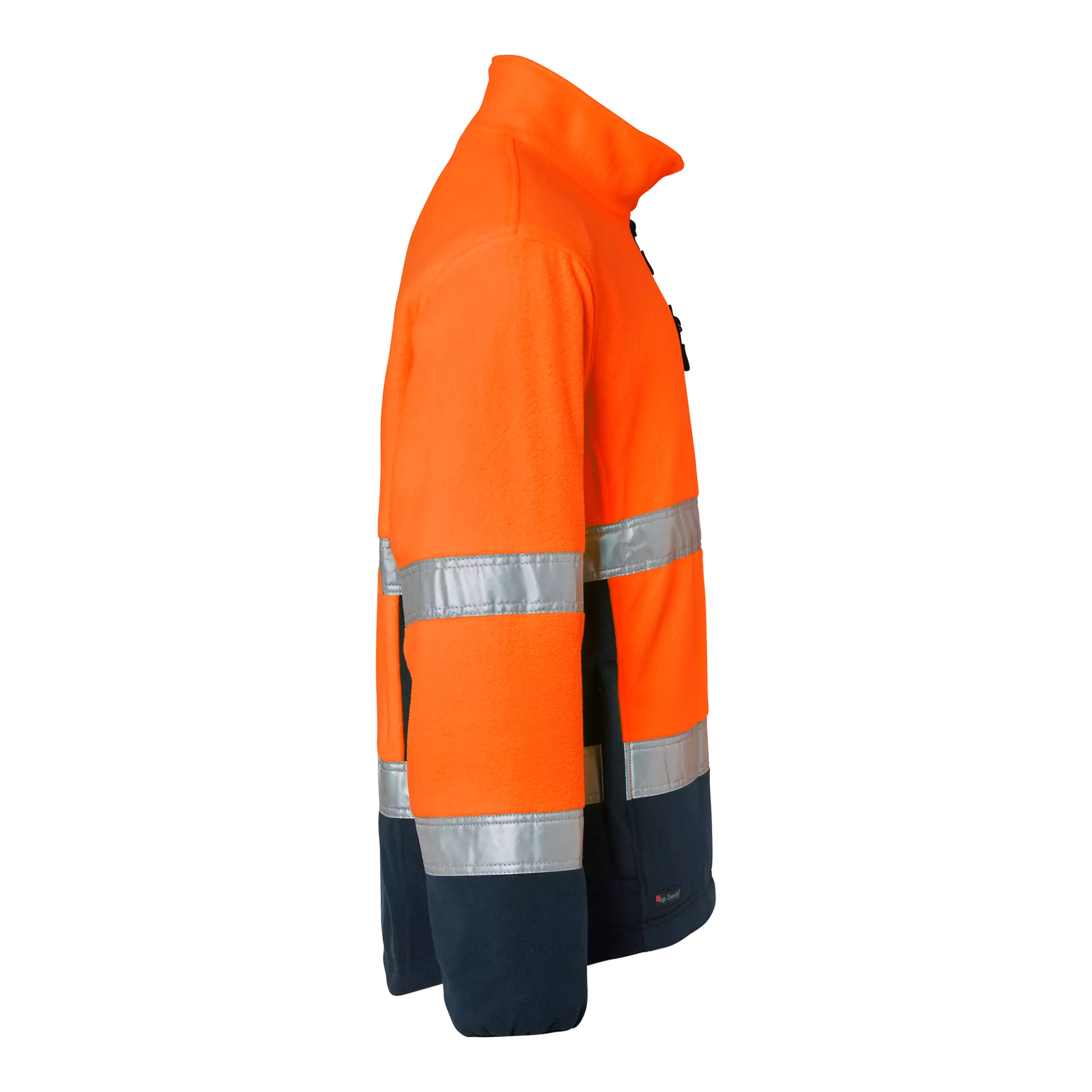 Top Swede 1000859991, High-Visibility Fleece Jacket, Orange/Navy, image 3