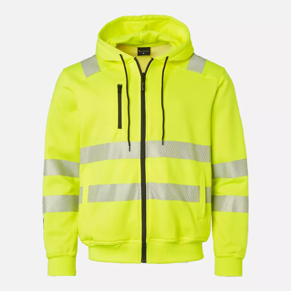 Top Swede 1000863712, High-Visibility Sweat Jacket, Yellow, image 1, gallery thumbnail
