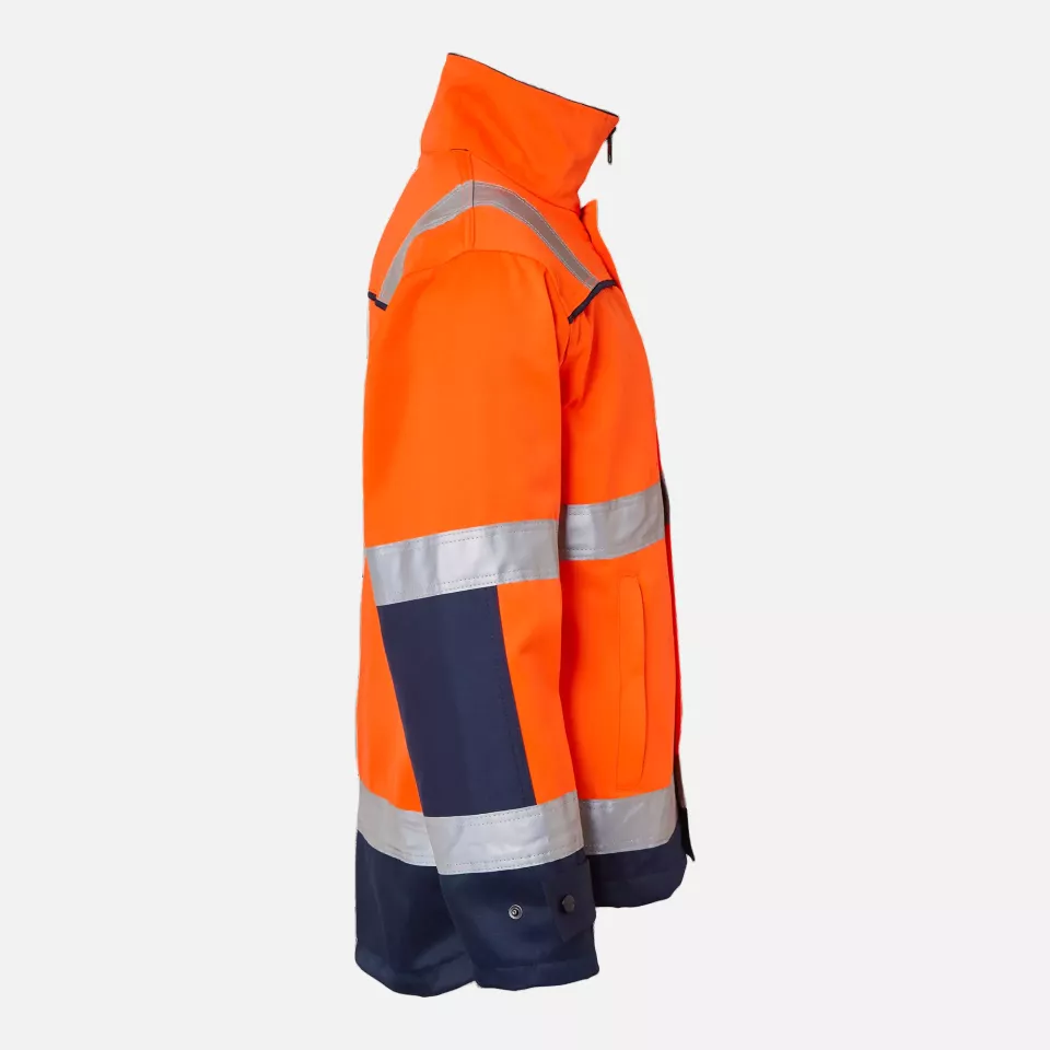 Top Swede 1000911991, High-Visibility Jacket, Orange/Navy, image 3, gallery thumbnail