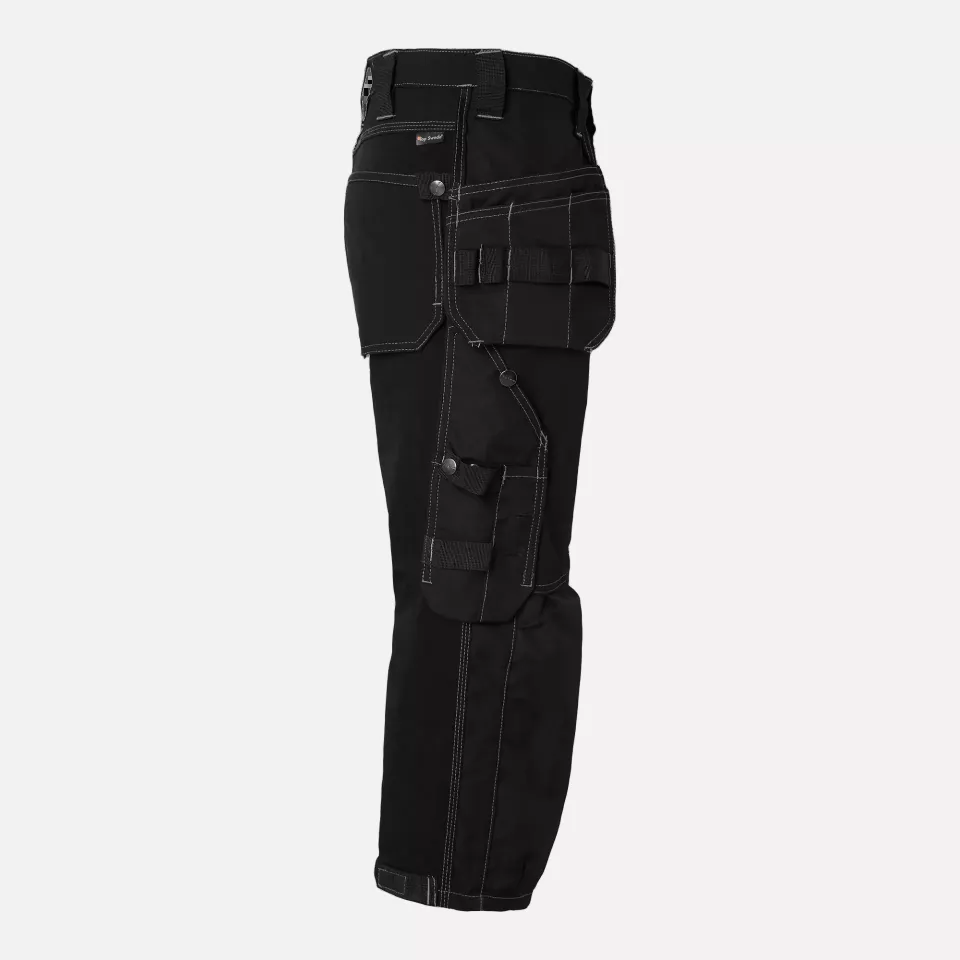 Top Swede 1000880001, Craftsmen 3/4 Trousers, Black, image 3, gallery thumbnail