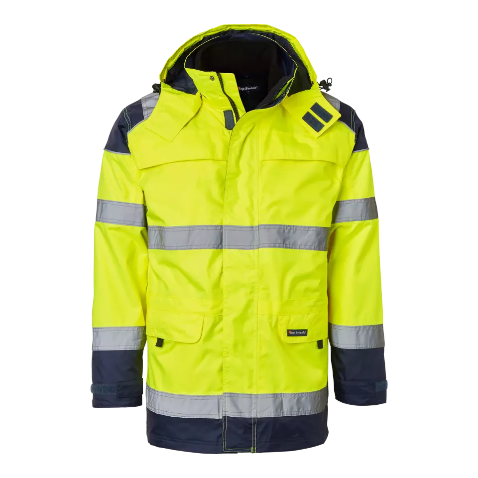 Top Swede 1000690983, Parka, High Vis Yellow/Navy, image 1, gallery thumbnail