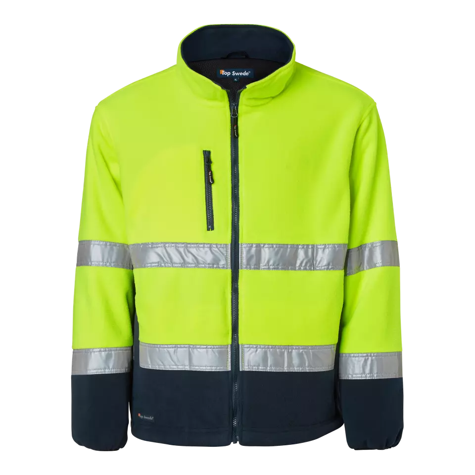 Top Swede 1000859983, Warnschutz-Fleecejacke, Gelb/Marine, image 1, gallery thumbnail