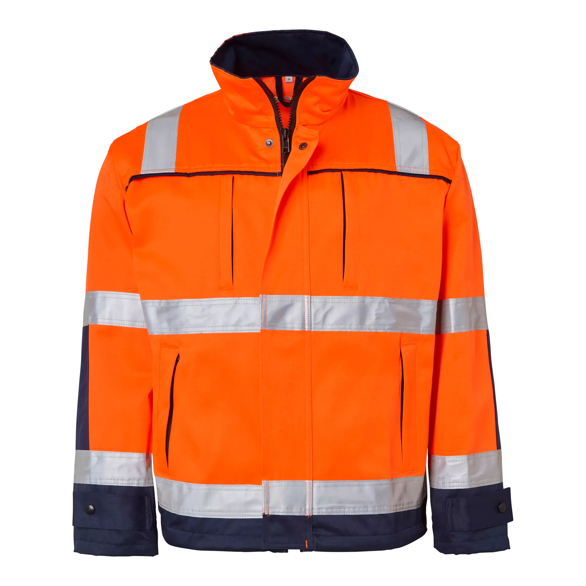 Top Swede 1000911991, High-Visibility Jacket, Orange/Navy