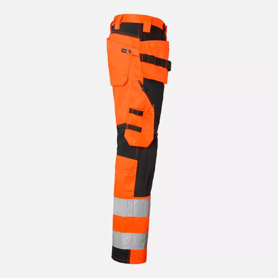 Top Swede 1000838990, Craftsmen Trousers High-Visibility, High Vis Orange/Black, image 3, gallery thumbnail