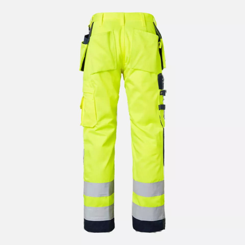 Top Swede 1000852983, Work Pants High-Visibility, High Vis Yellow/Navy, image 2, gallery thumbnail