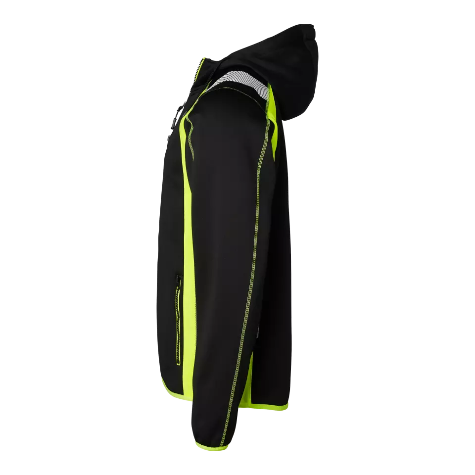 Top Swede 1000870914, Sweatjacke, Schwarz/Fluorgelb, image 4, gallery thumbnail