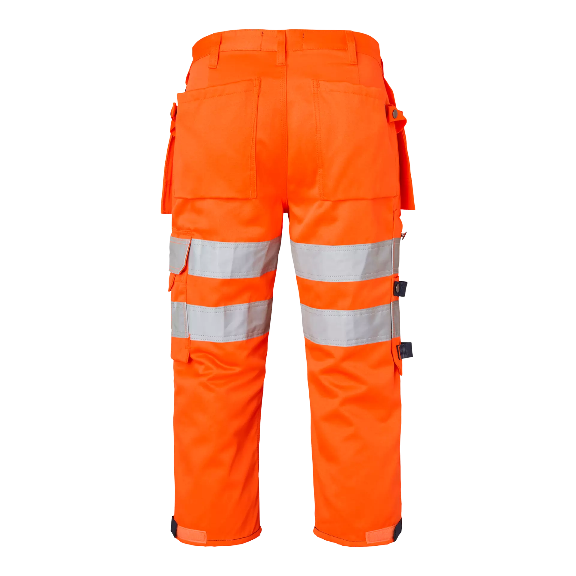 Top Swede 1000826991, Warnschutz-Handwerker-3/4-Hose, Warnorange/Marine, image 2