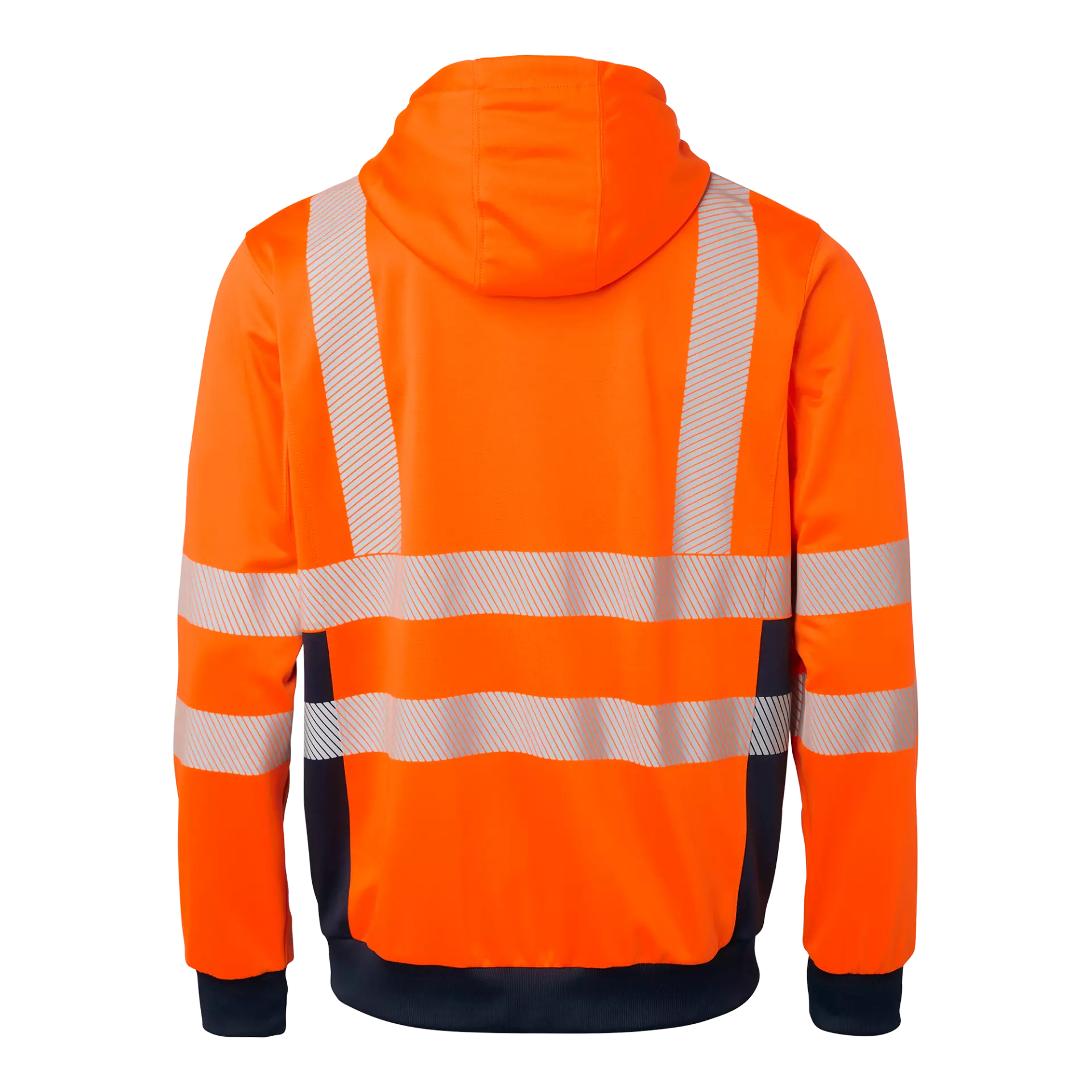 Top Swede 1000728991, High-Visibility Sweat Jacket, High Vis Orange/Navy, image 2
