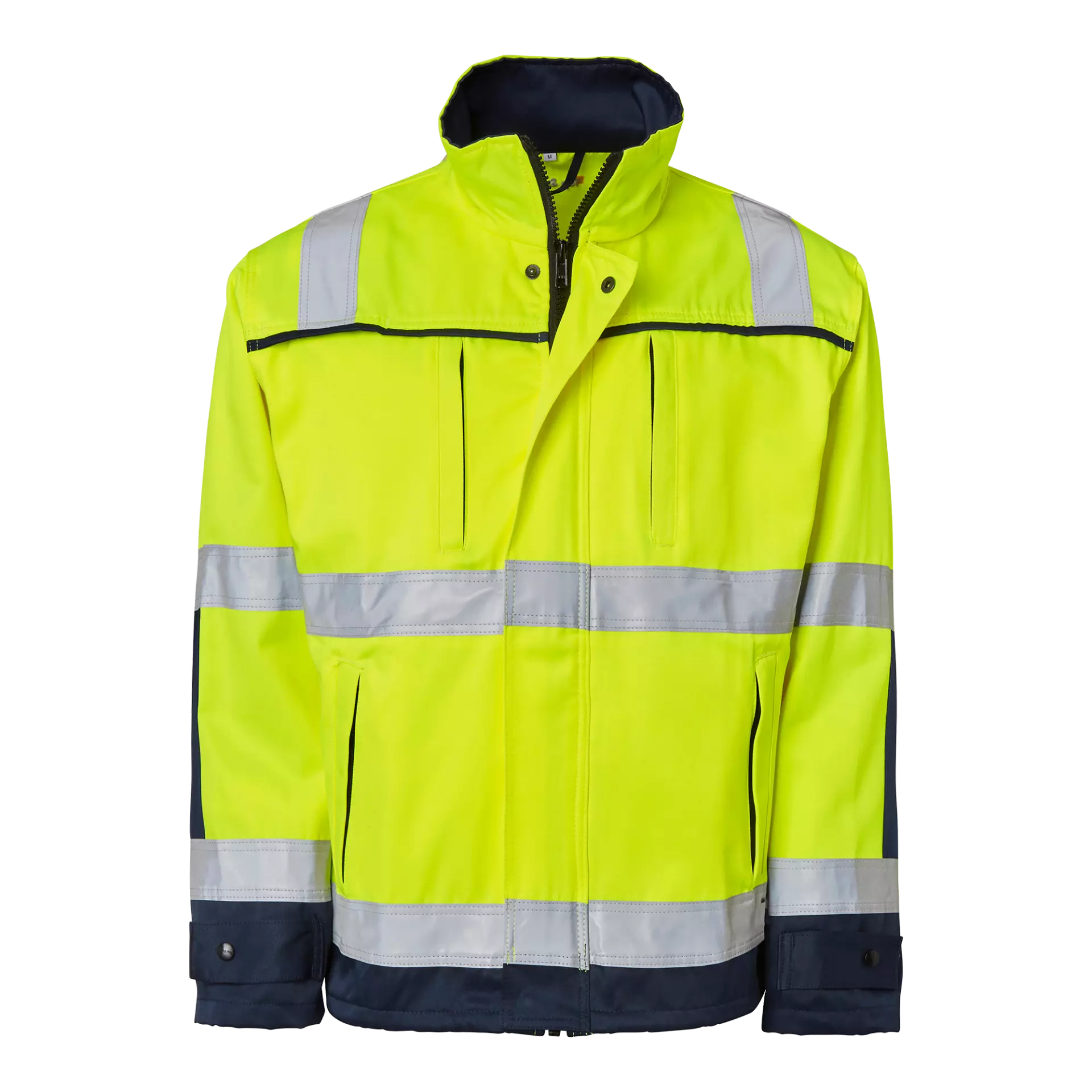 Top Swede 1000911983, High-Visibility Jacket, Yellow/Navy