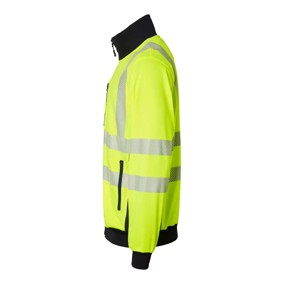 Top Swede 1000712983, Warnschutz-Sweatjacke, Leuchtgelb/Marine, image 4, gallery thumbnail