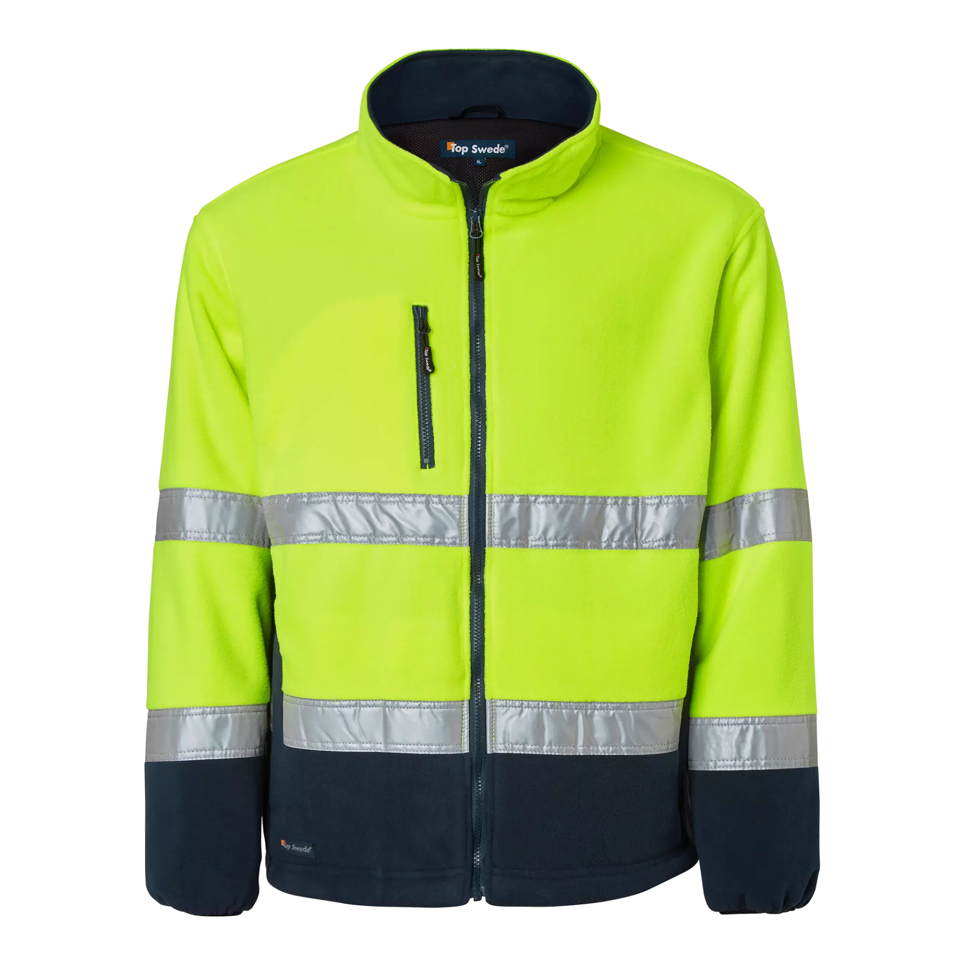 Top Swede 1000859983, Warnschutz-Fleecejacke, Gelb/Marine, image 1