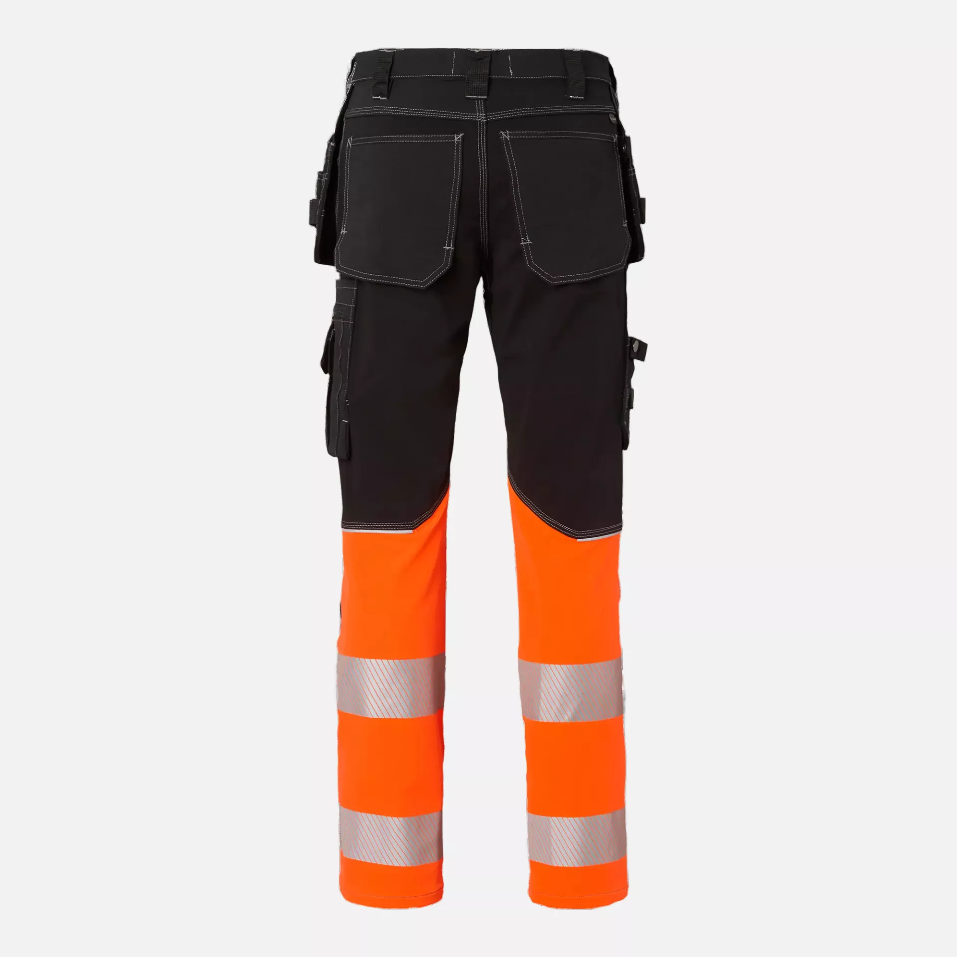 Top Swede 1000882918, Craftsmen Trousers High-Visibility, Black/High Vis Orange, image 2