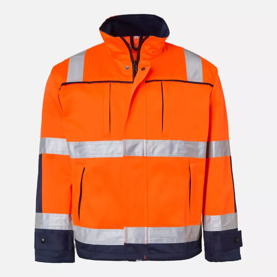 Top Swede 1000911991, High-Visibility Jacket, Orange/Navy, image 1, gallery thumbnail