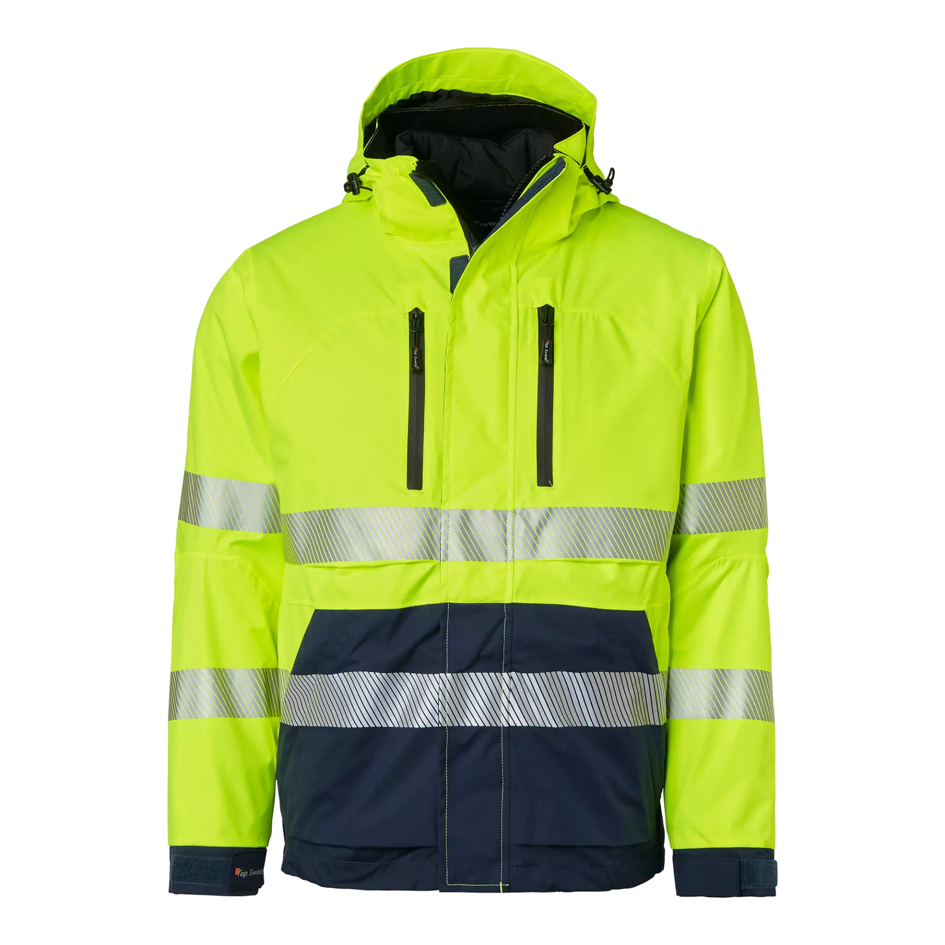Top Swede 1000691983, Work Jacket, High Vis Yellow/Navy