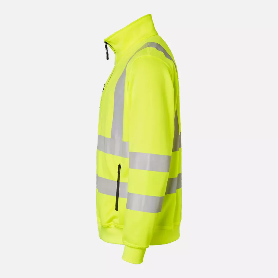 Top Swede 1000727712, High-Visibility Sweat Jacket, High Vis Yellow, image 4, gallery thumbnail