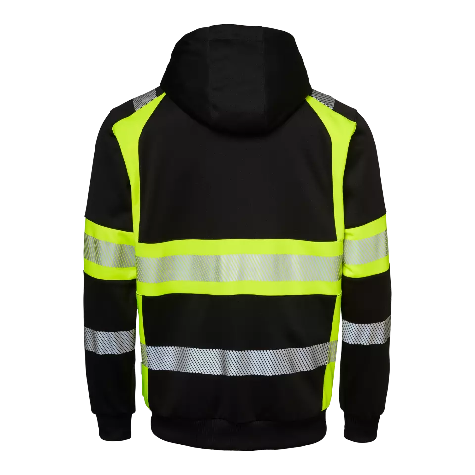Top Swede 1001889914, Kapuzen-Sweatjacke, Schwarz/Warngelb, image 2, gallery thumbnail