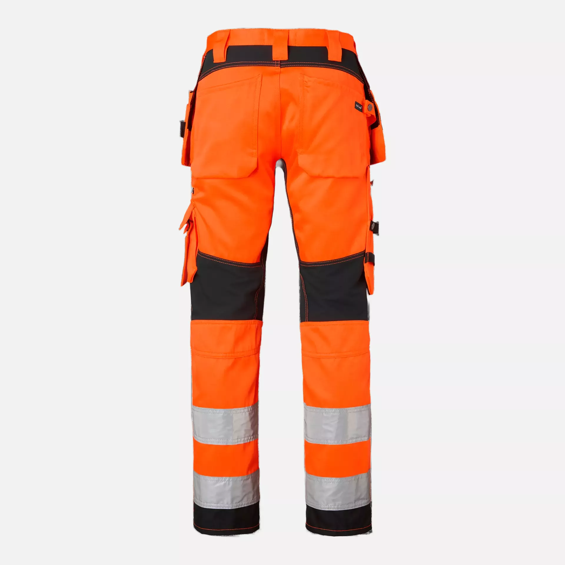 Top Swede 1000838990, Craftsmen Trousers High-Visibility, High Vis Orange/Black, image 2