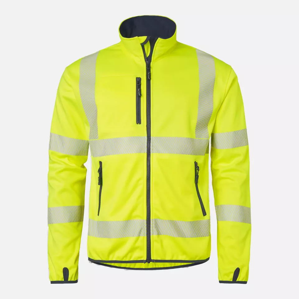 Top Swede 1000985983, Warnschutz-Softshelljacke, Warnschutz-Gelb/Marine, image 1, gallery thumbnail