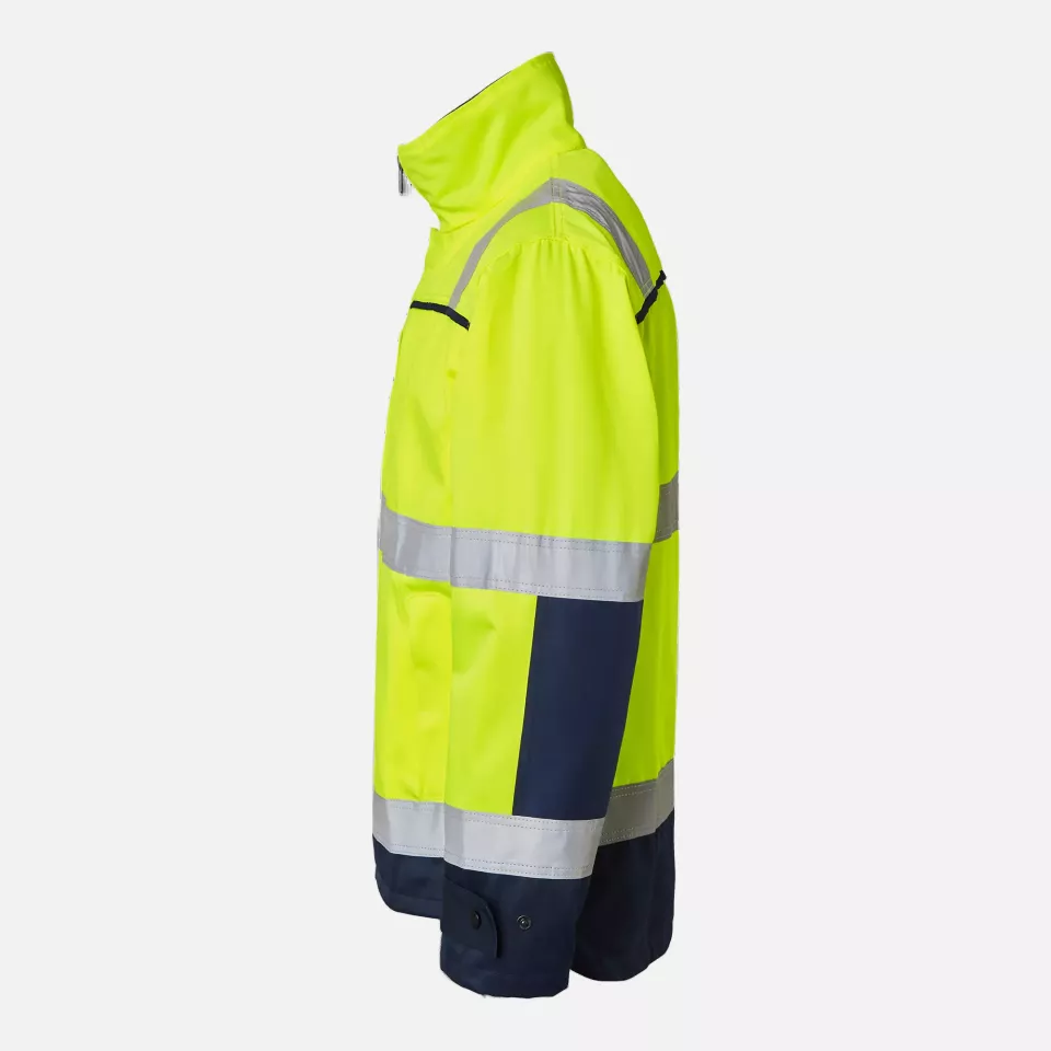 Top Swede 1000911983, High-Visibility Jacket, Yellow/Navy, image 4, gallery thumbnail