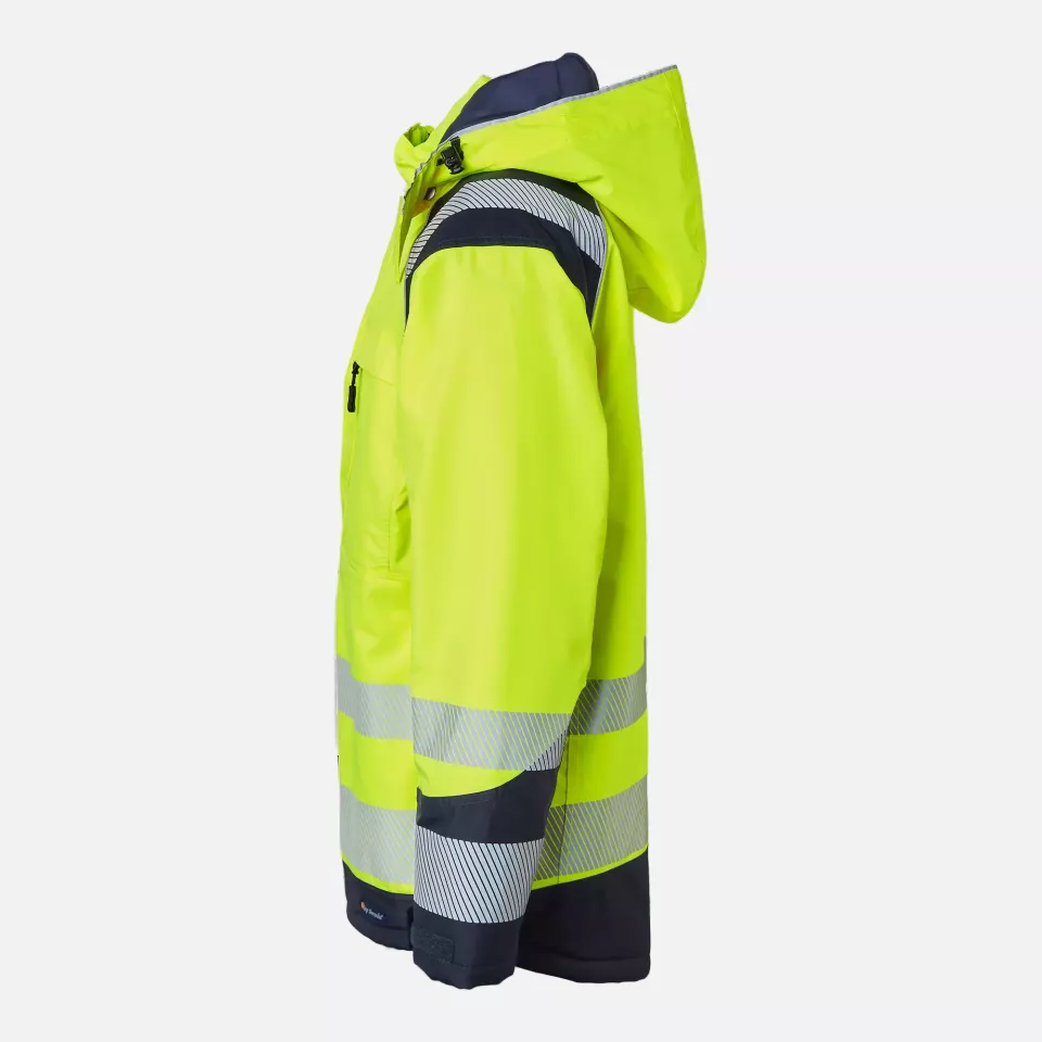 Top Swede 1000684983, High-Visibility Jacket, Yellow/Navy, image 4, gallery thumbnail