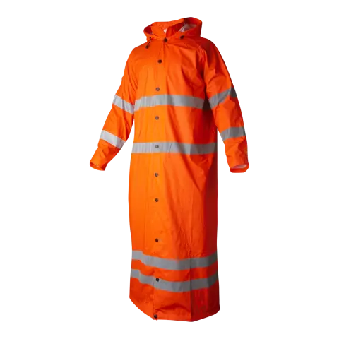 Top Swede High-Visibility Rain Coat, Orange
