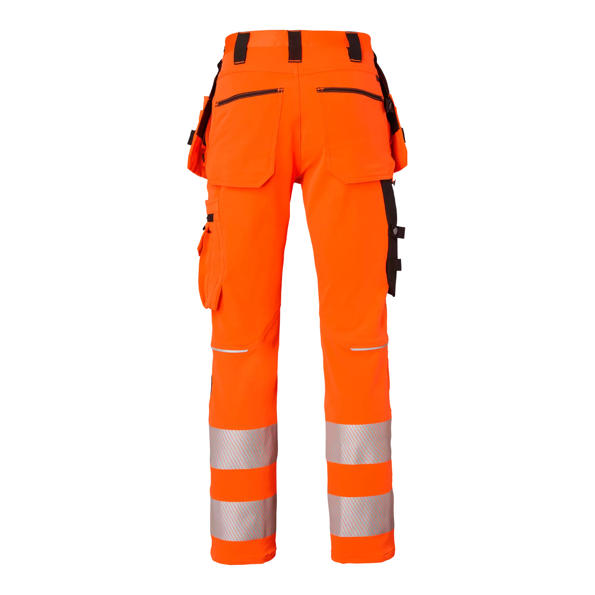 Top Swede 1000883990, Warnschutz-Handwerkerhose, Warnorange/Schwarz, image 2