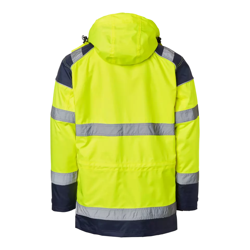 Top Swede 1000690983, Parka, High Vis Yellow/Navy, image 2, gallery thumbnail