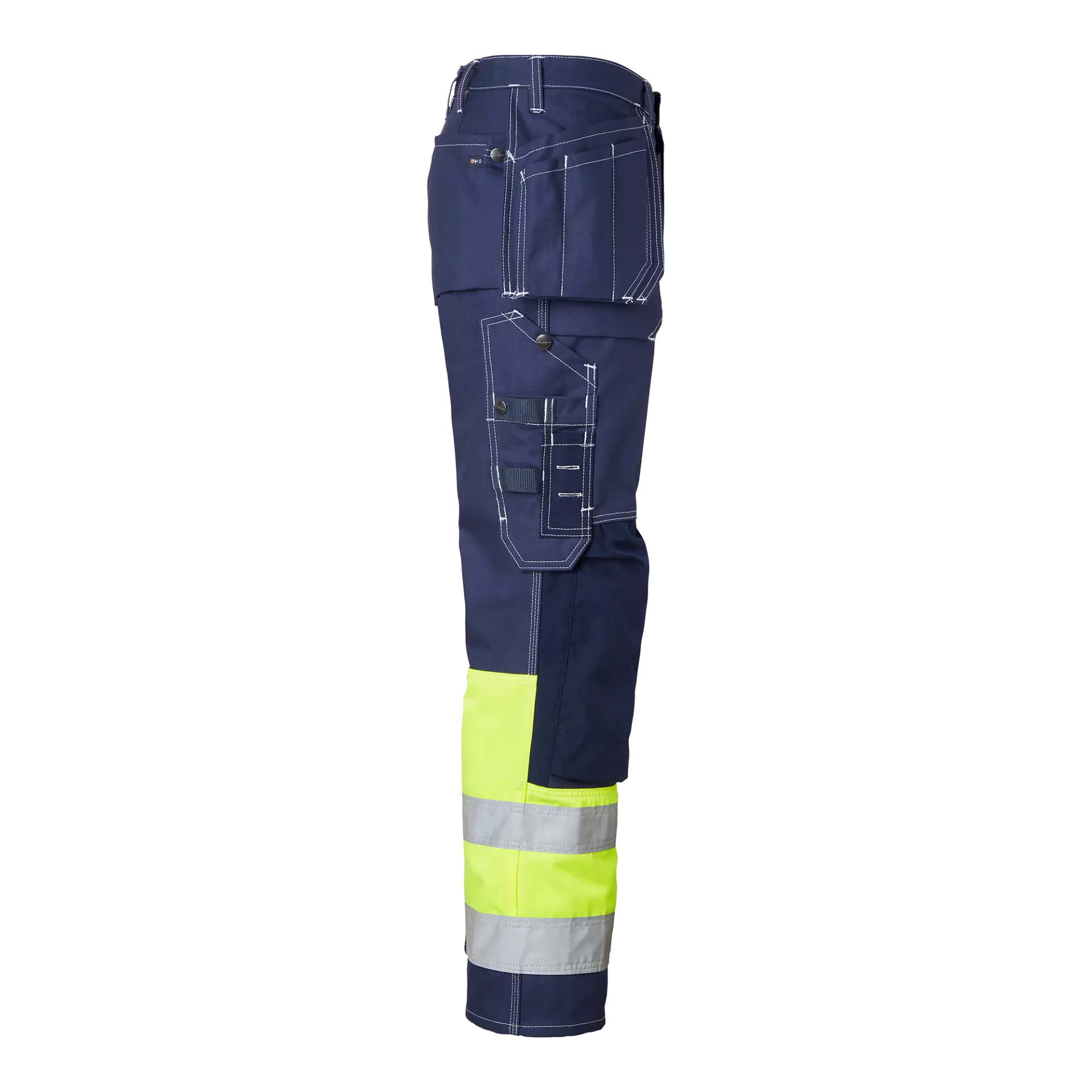 Top Swede 1000857960, Craftsmen Trousers High-Visibility, Navy/High Vis Yellow, image 3