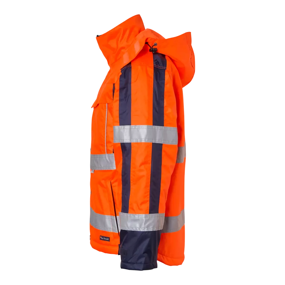 Top Swede 1001329811, Warnschutz-Arbeitsjacke, fluoreszierend Orange/Marineblau, image 4, gallery thumbnail