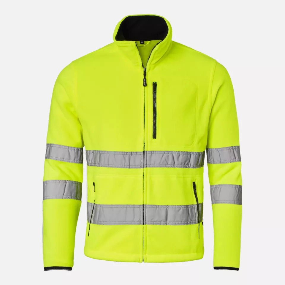 Top Swede 1000924712, High-Visibility Fleece Jacket, High Vis Yellow, image 1, gallery thumbnail